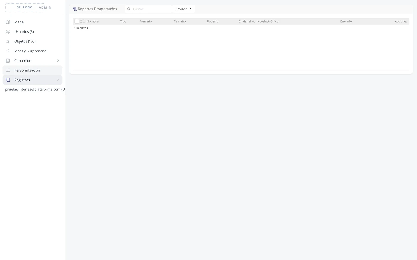 Paso 9: Registro de Reportes Programados