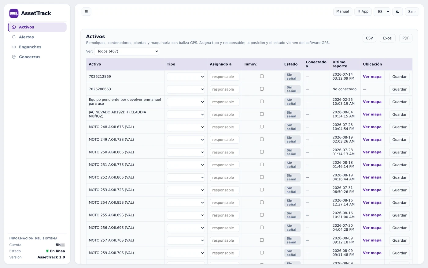 Paso 21: AssetTrack
