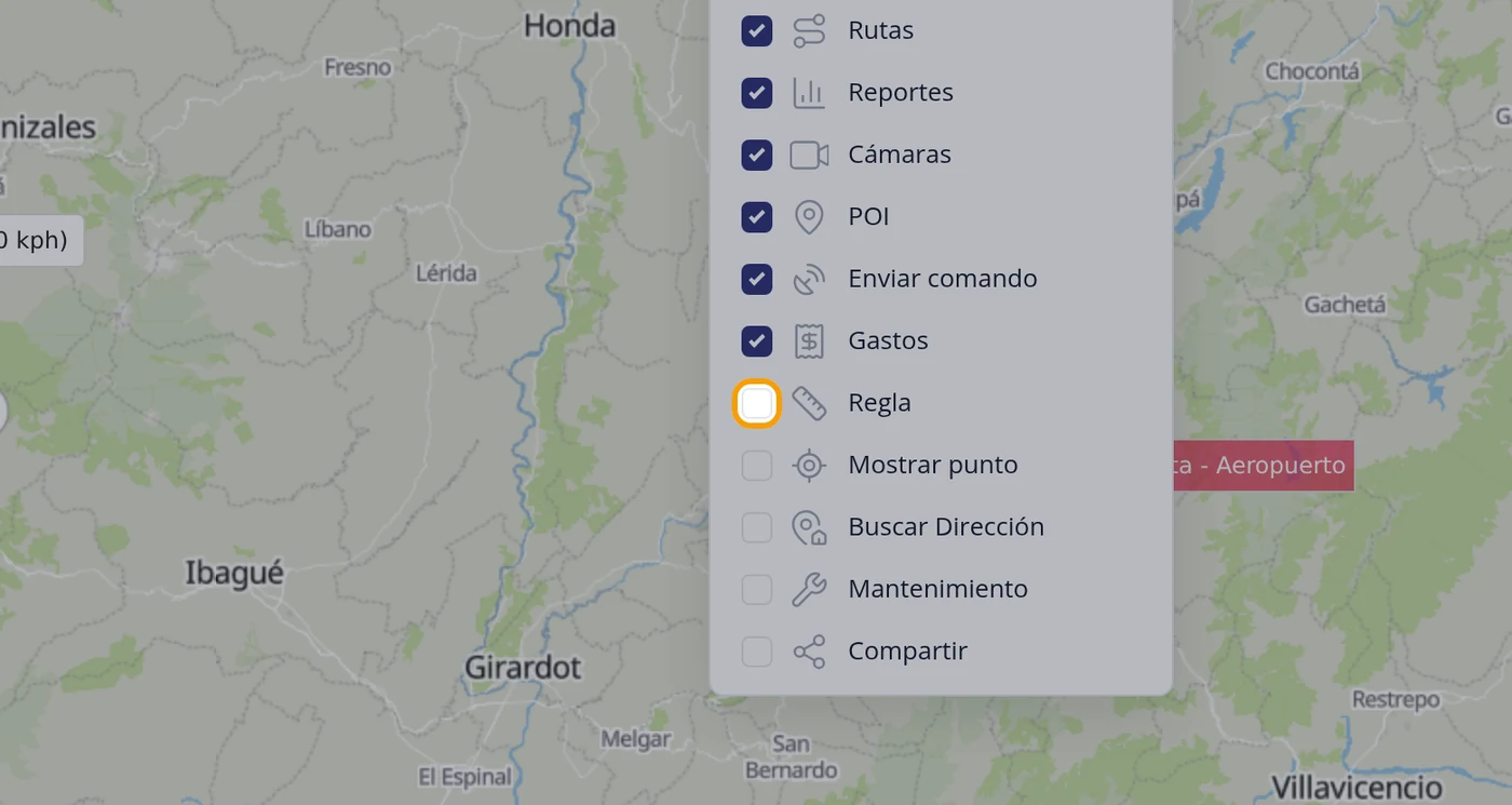 Paso 3: Marque el CUADRADITO de Regla, no el nombre