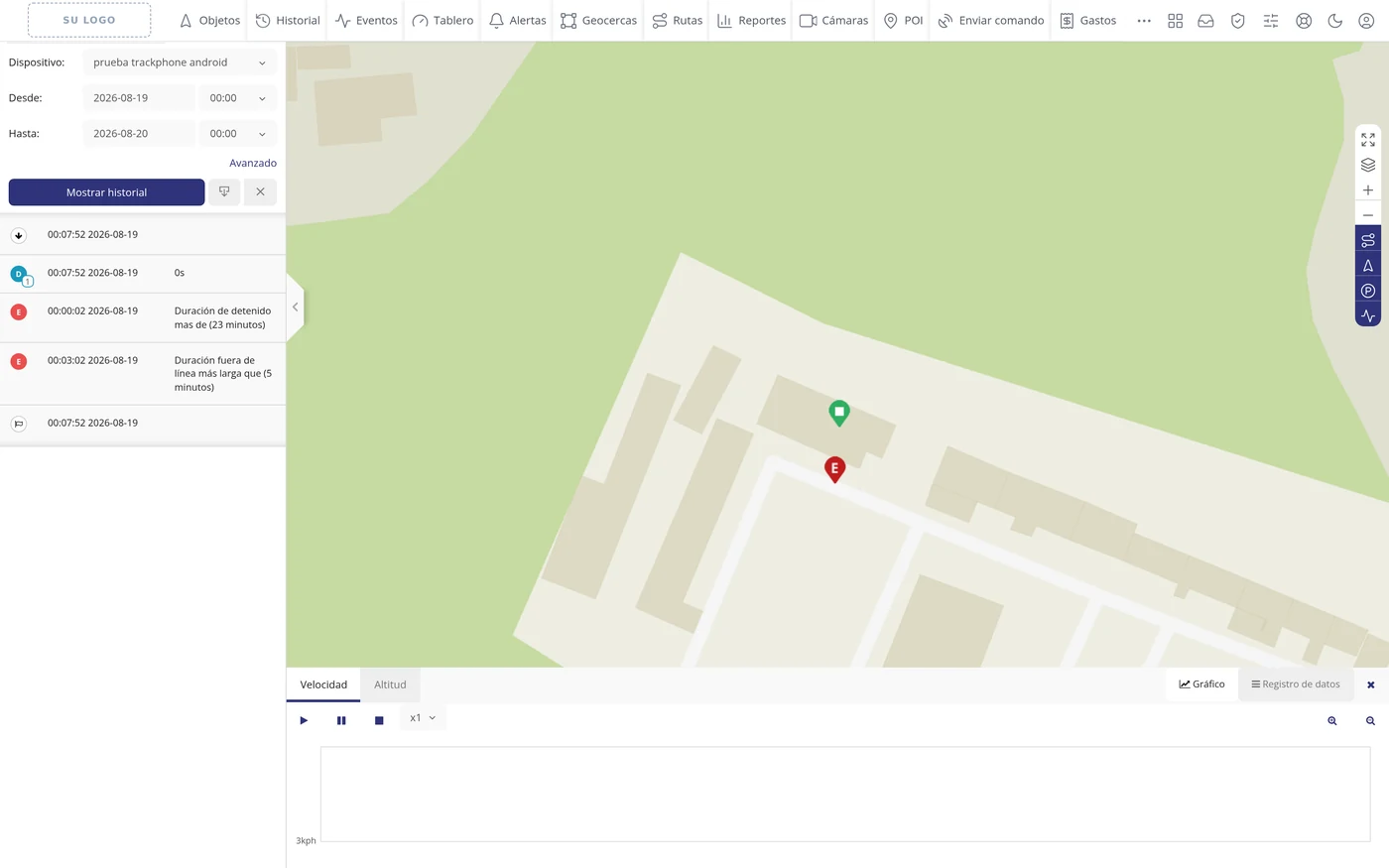 Paso 26: Mostrar historial: el recorrido, ya hecho