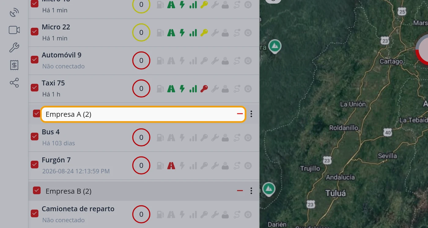 Recolha ou expanda uma empresa
