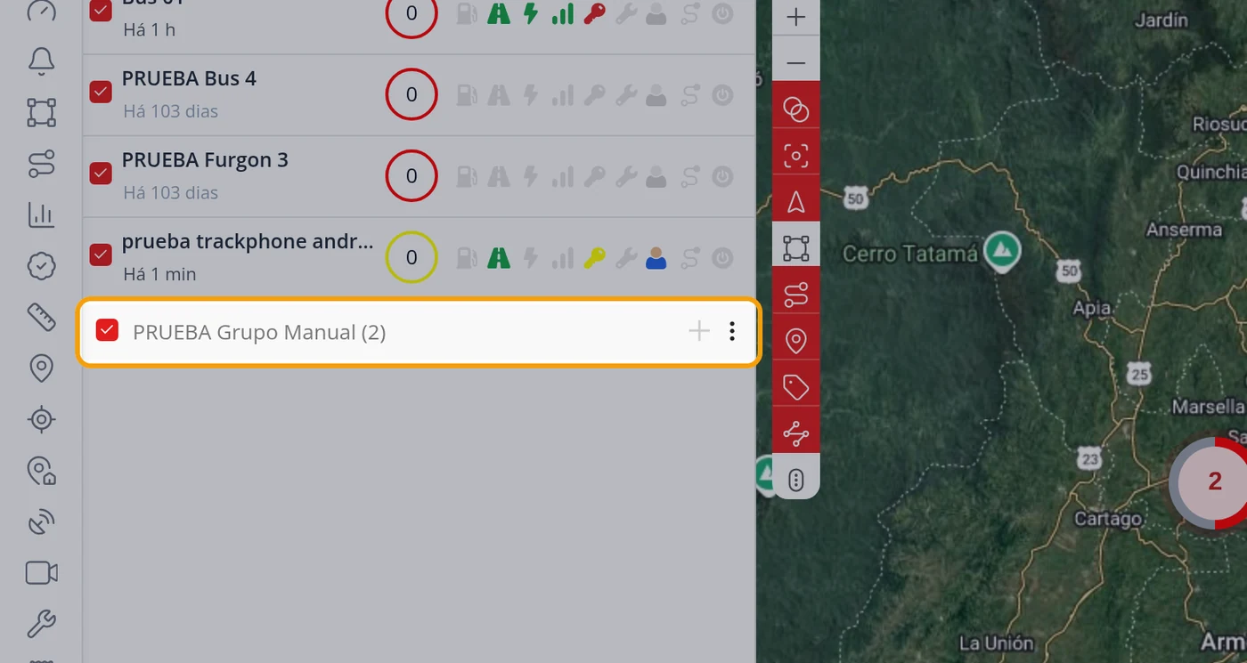 Comprove que o grupo já está